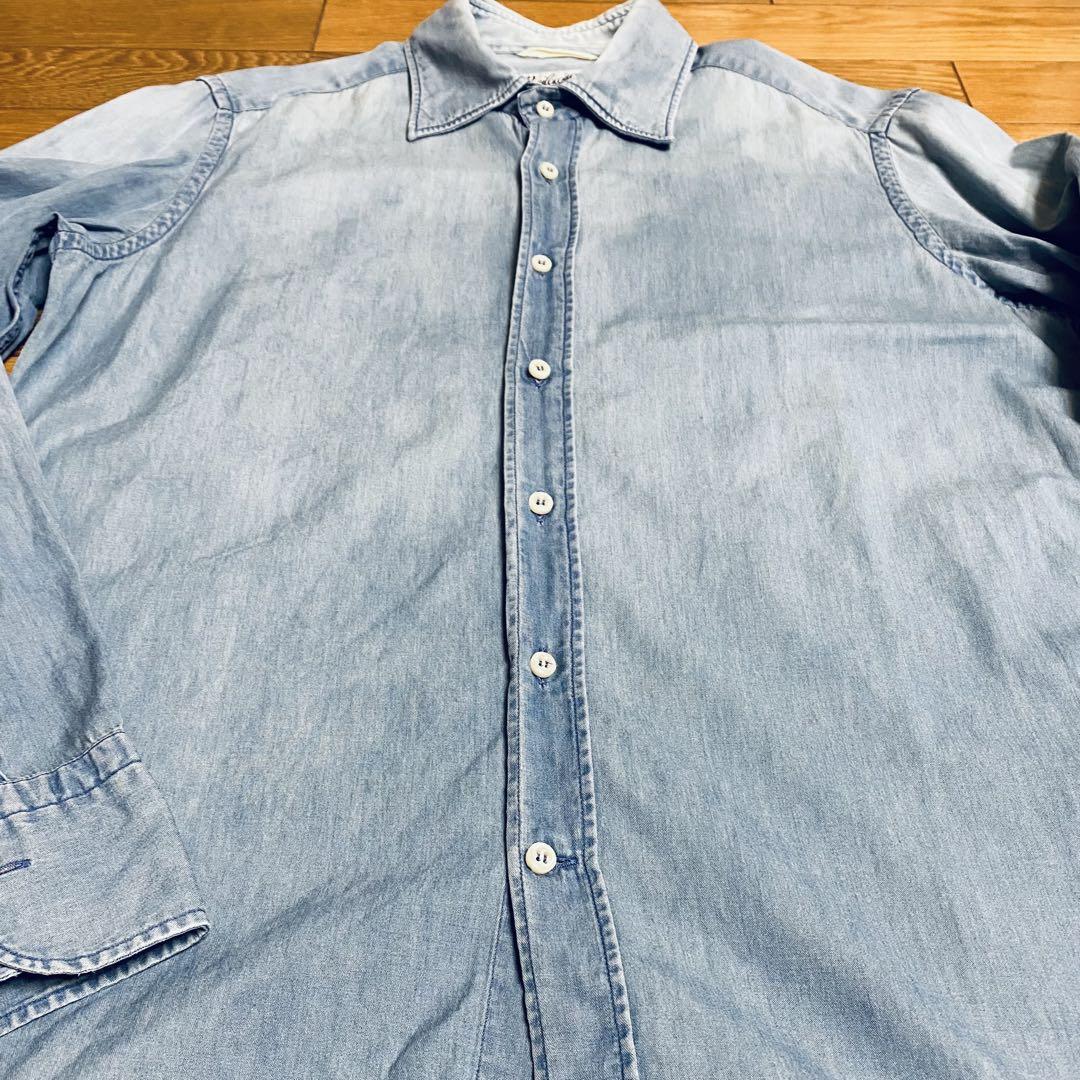 BEVILACQUA シャツ　ヴィンテージ加工　S