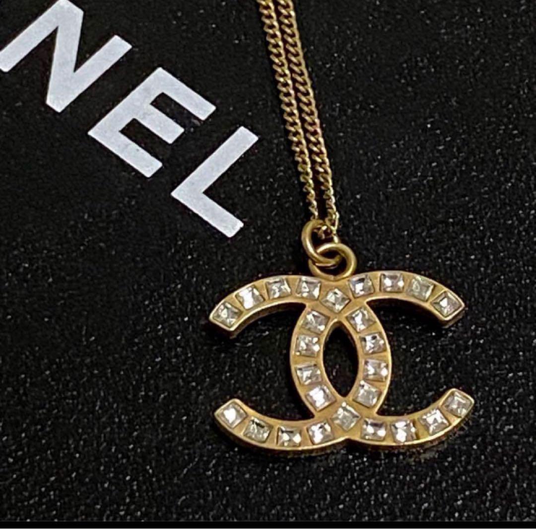 CHANELアクセサリー ネックレス ココマークラインストーン 画像1