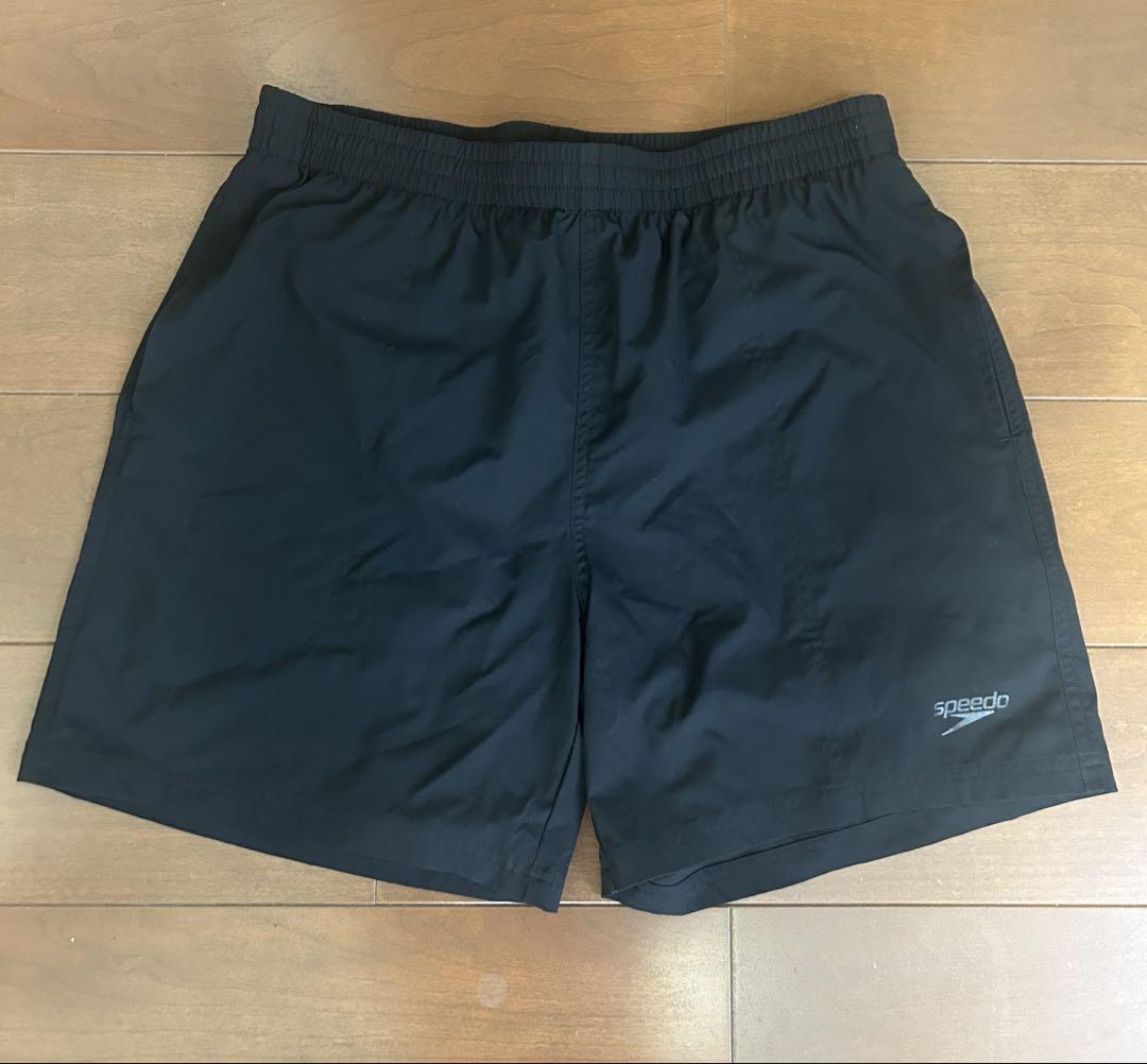 speedo メンズジョーゲロングスリーブショーツ　Lサイズ/黒