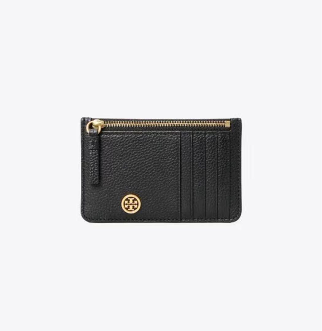 トリーバーチ 黒 ジッパー付きカードケース