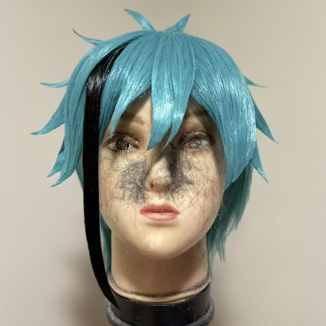 ツイステ　コスプレ　完成ウィッグ　フロイド フロイド完成ウィッグセット済みコスプレツイステ
