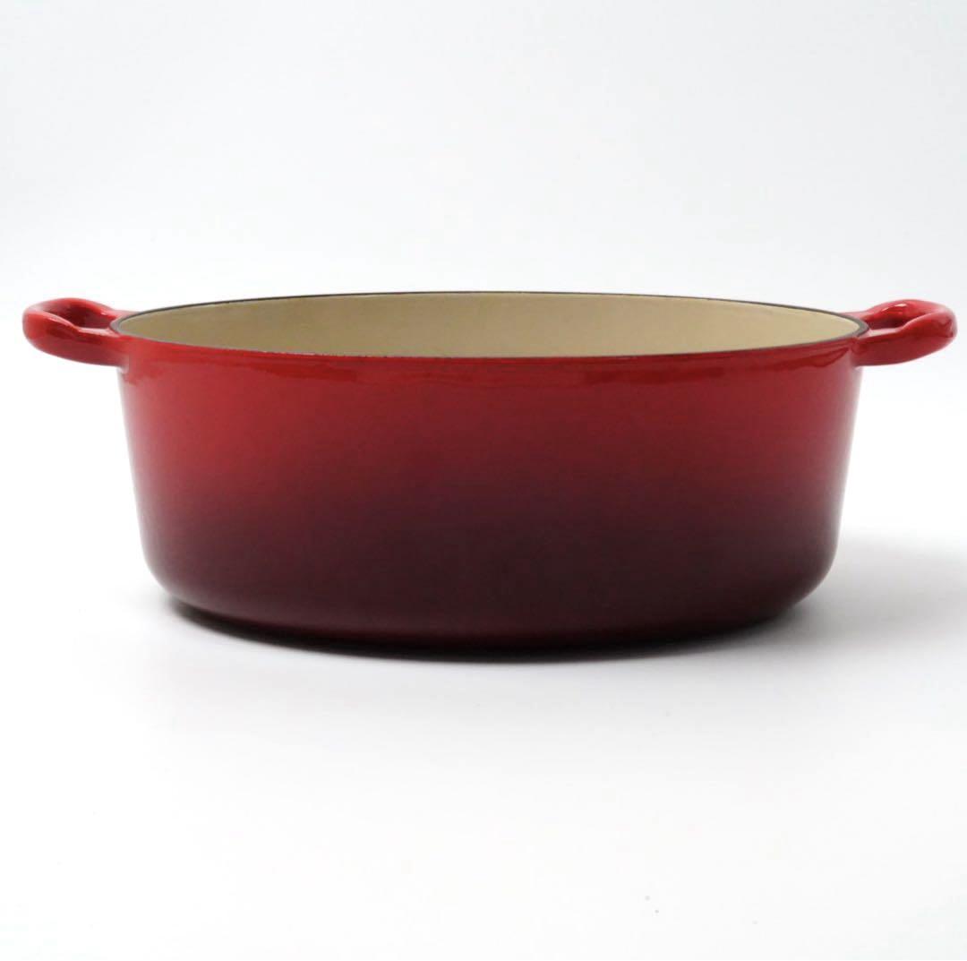 【美品】LE CREUSET　ココット オーバル チェリーレッド　29cm