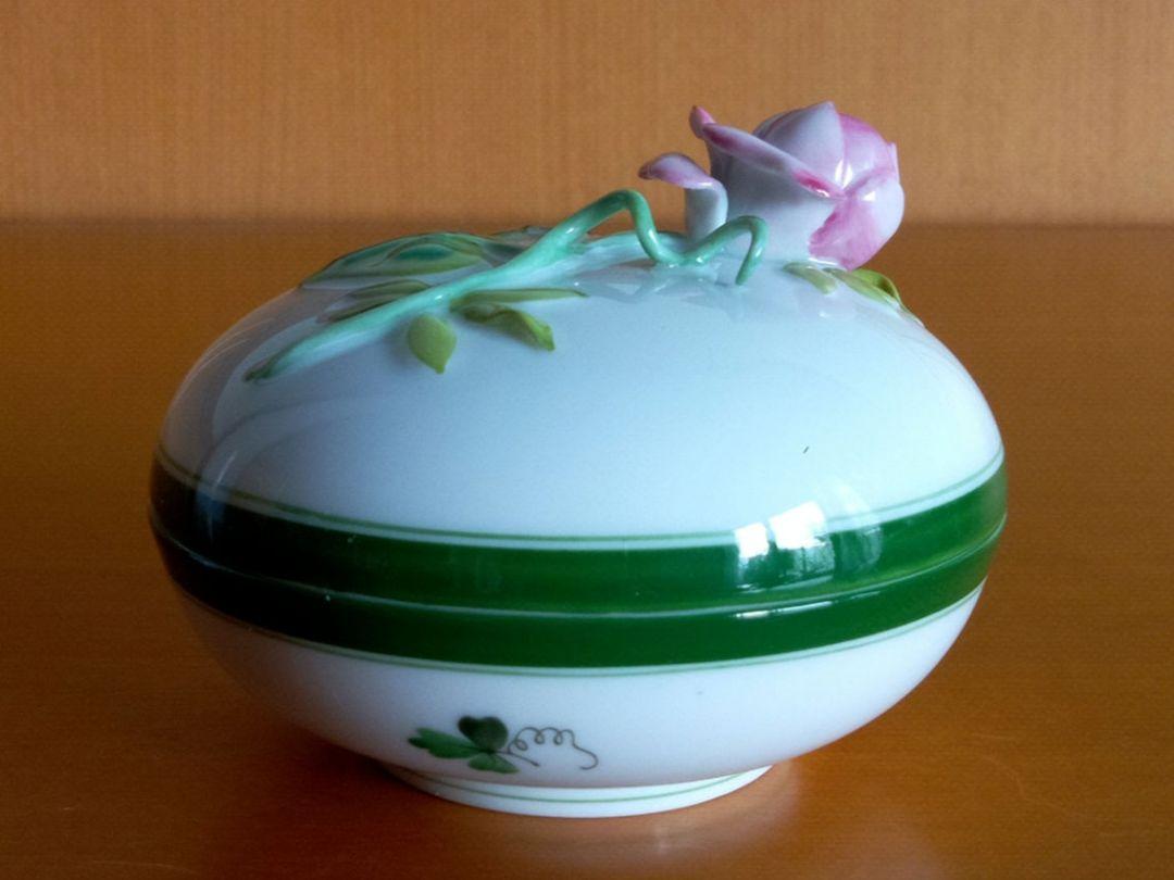 ヘレンド シンプル ウィーンの薔薇 ボンボニエール １客 & ペーパーナプキン
