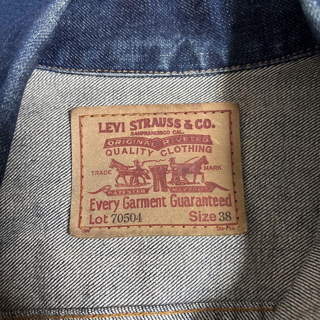 90s Levi's 70504 濃紺　Gジャン　デニムジャケット　38