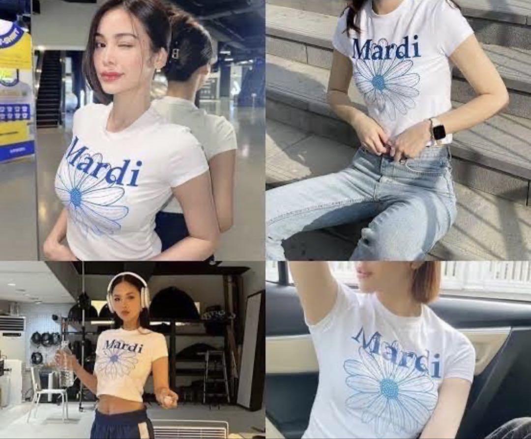 Mardi 花柄プリント Tシャツ Mardi Mercredi 花柄プリント Tシャツ ONE SIZE - メルカリ