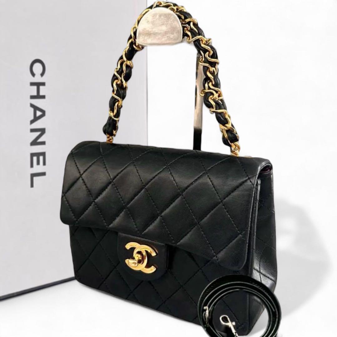未使用級　鑑定済　CHANEL シャネル　ミニマトラッセ　ハンドバッグ　2