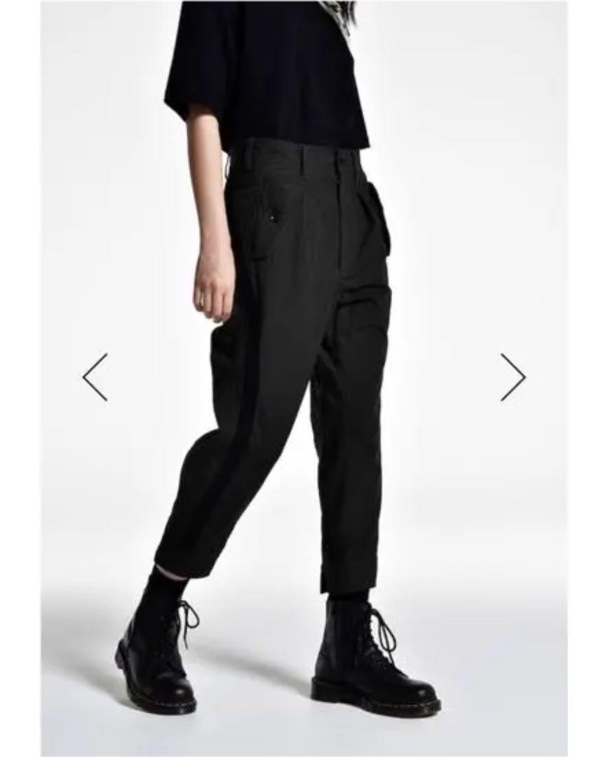 GroundY  79A コットンキャンバス 裾ZIPパンツ