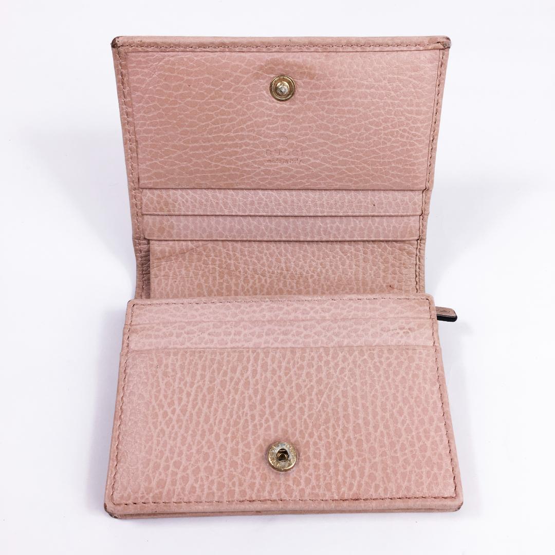 グッチ GUCCI レザー二つ折り財布 GGマーモント ミニ財布