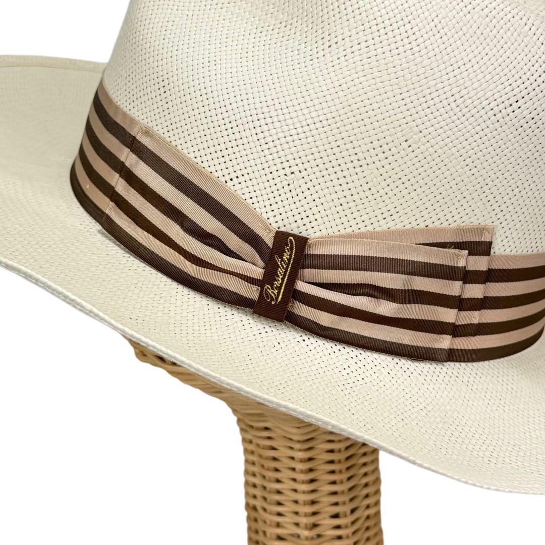 【超特価】 Borsalino ペーパーパナマ 白 57cm 帽子