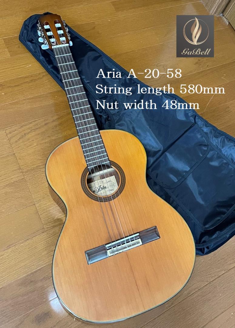 日本最大の Aria A-20-58 トラベル ギター ミニ クラシックギター ...