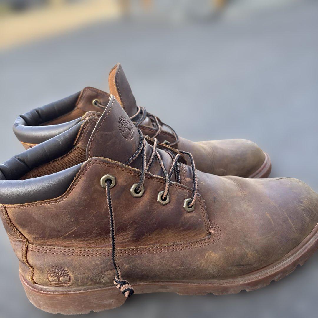 Timberland ブラウン ワークブーツ - メルカリ