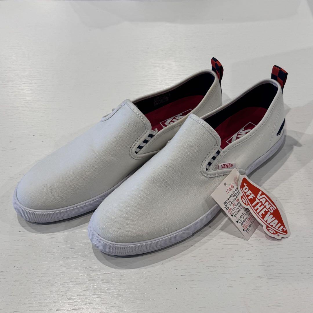 【✨超美品✨】VANZ ホワイト スリッポン 26.5cm