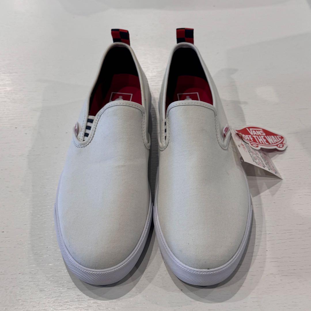 【✨超美品✨】VANZ ホワイト スリッポン 26.5cm