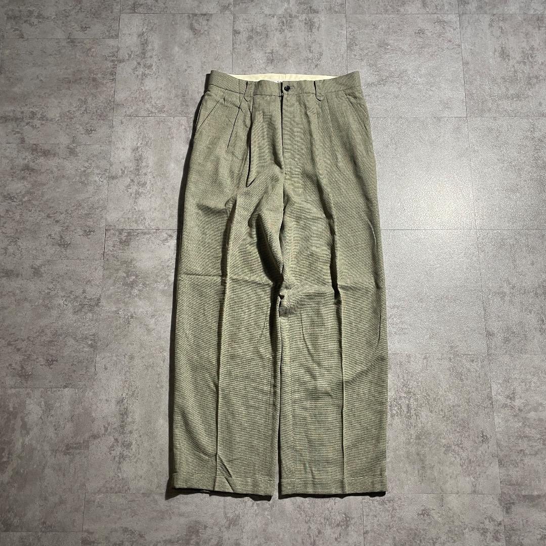 80s Dior Monsieur スラックス グリーン W31M Christian Dior