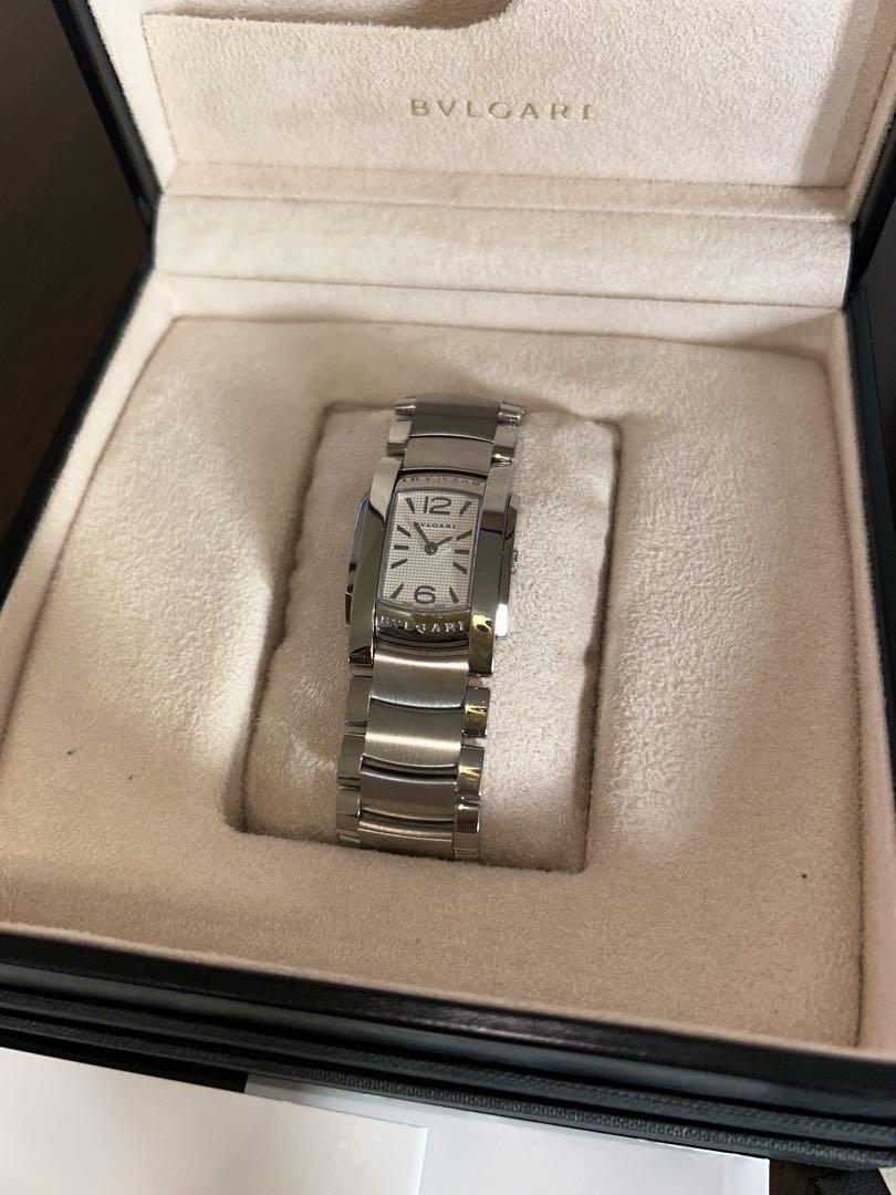 電池切れジャンク　美品ブルガリ BVLGARI アショーマ クォーツ レディース BVLGARI ブルガリ アショーマ AA35S クォーツ レディース 【471