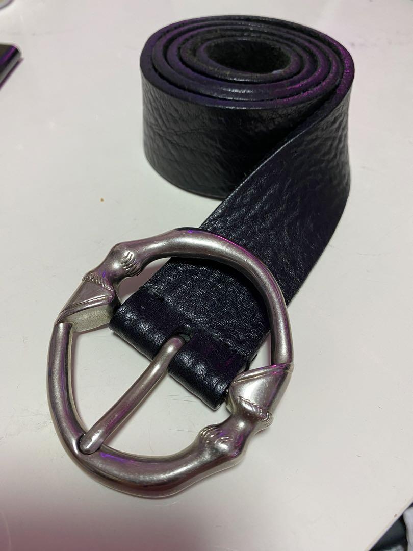 値下げ　中古品　GUCCI バンブーバックル ベルト 黒