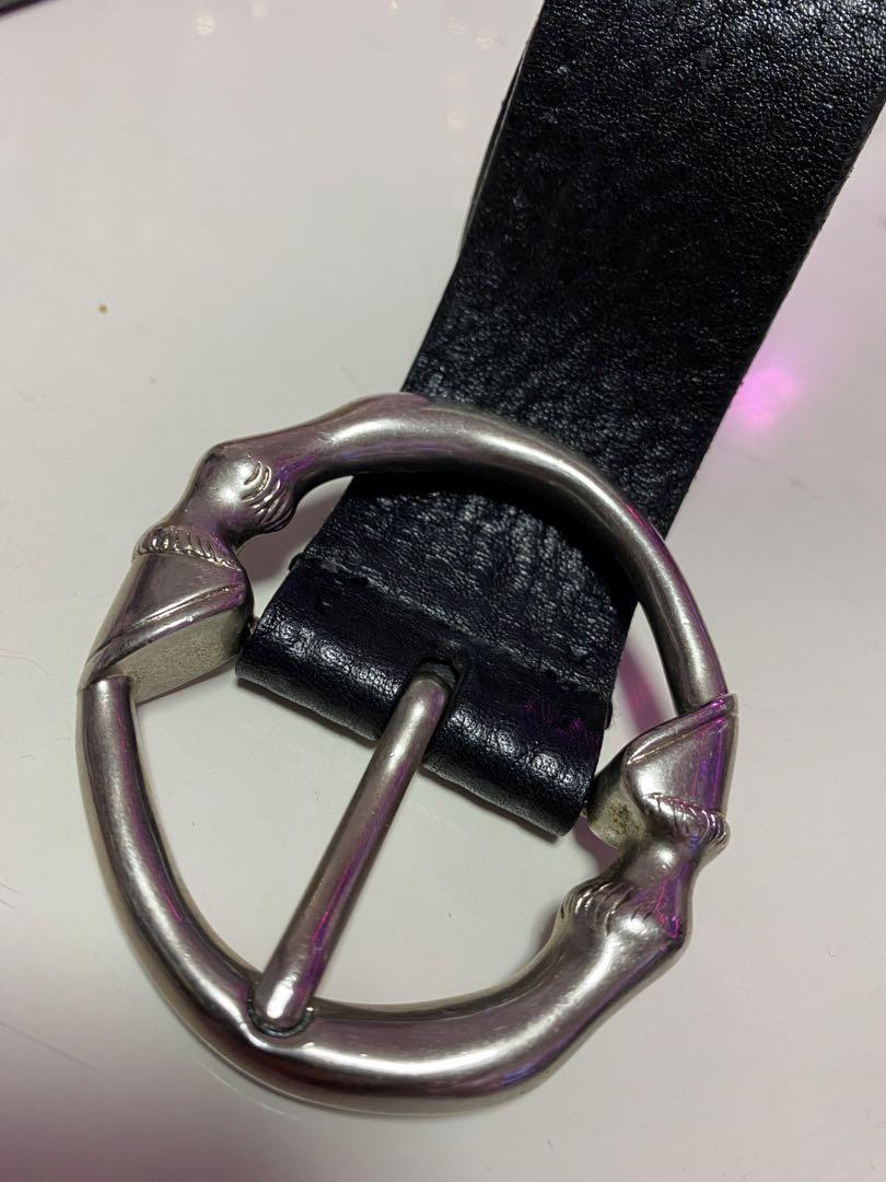 値下げ　中古品　GUCCI バンブーバックル ベルト 黒