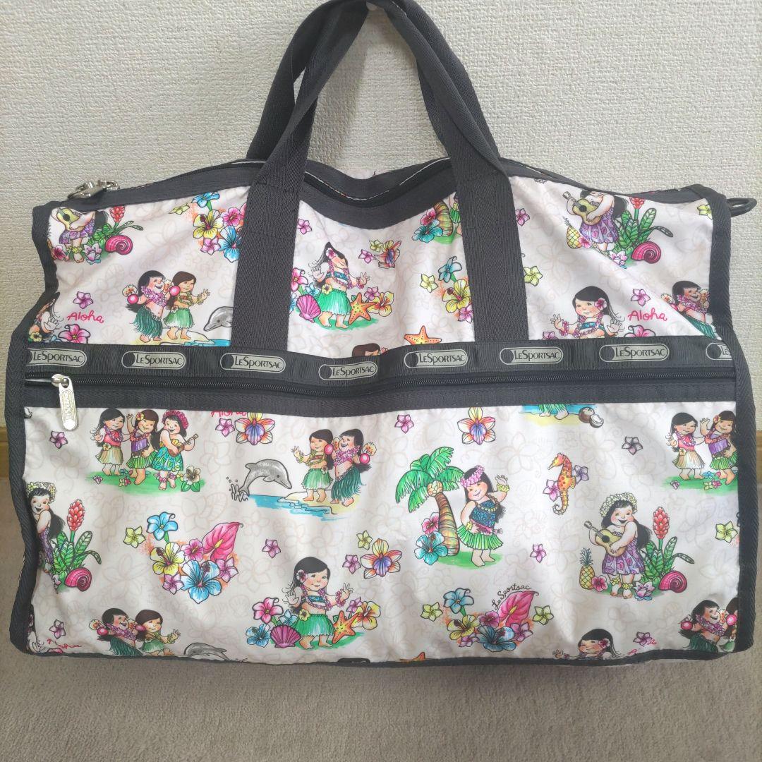 レスポ ラージサイズ ボストンバッグ フラガール LeSportsac