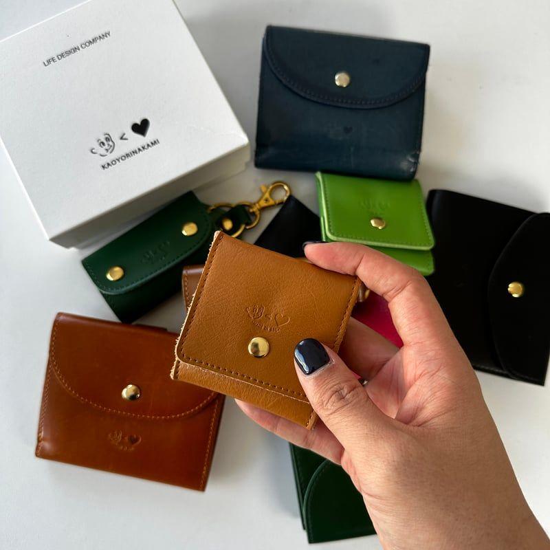 kaoyorinakami　leather coin purse　ブラウン