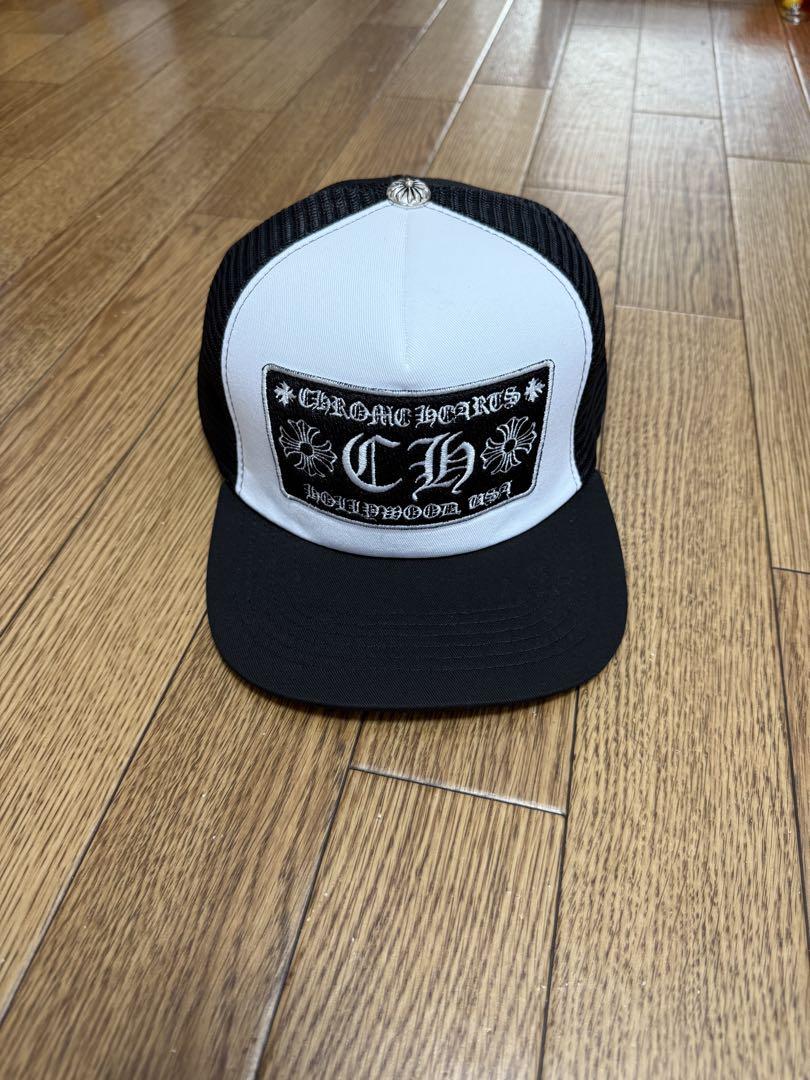 CHROME HEARTS トラッカーハット ホワイト/ブラック - メルカリ