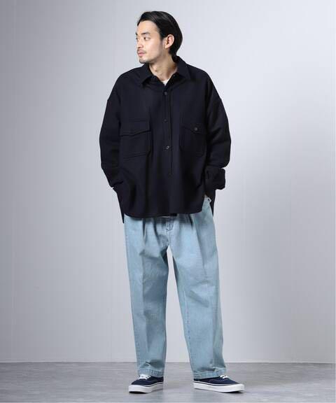 76%以上節約 FARAH ワイドテーパード デニムパンツ スラックス atak お得セット 【FARAH/ファーラー】ツータックワイドテーパード デニムパンツ デニム/ジーンズ