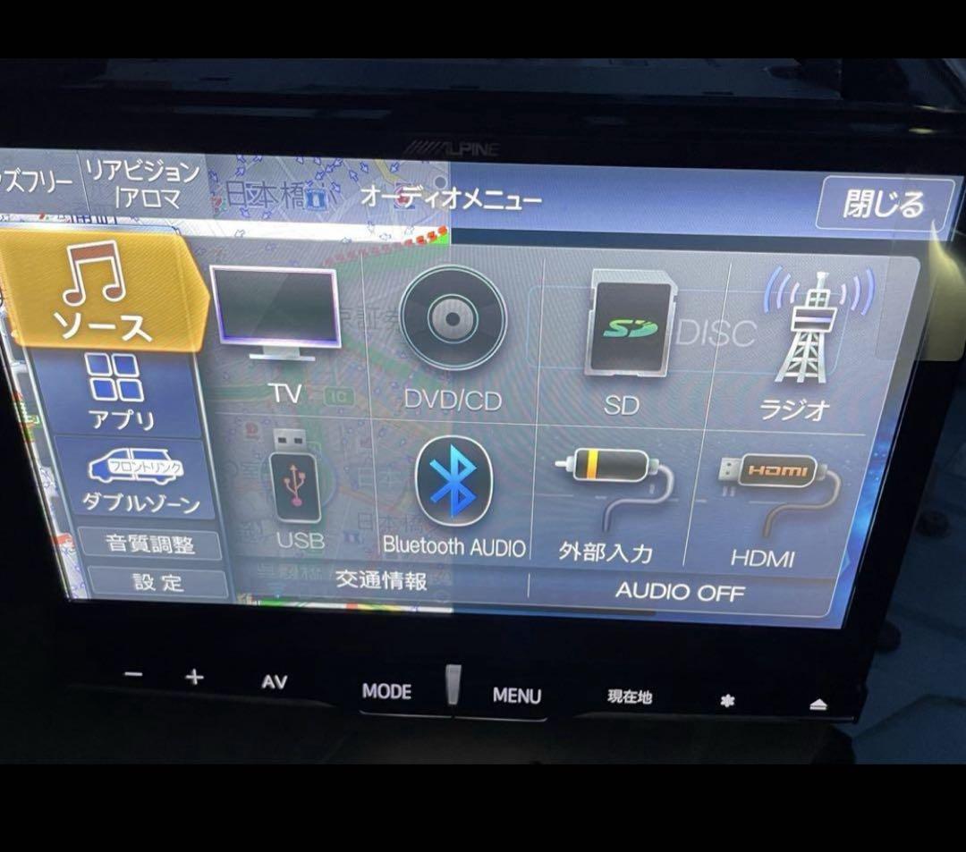 アルパイン EX10NX2パネル付 20系ア ルファードヴェルファイアナビ