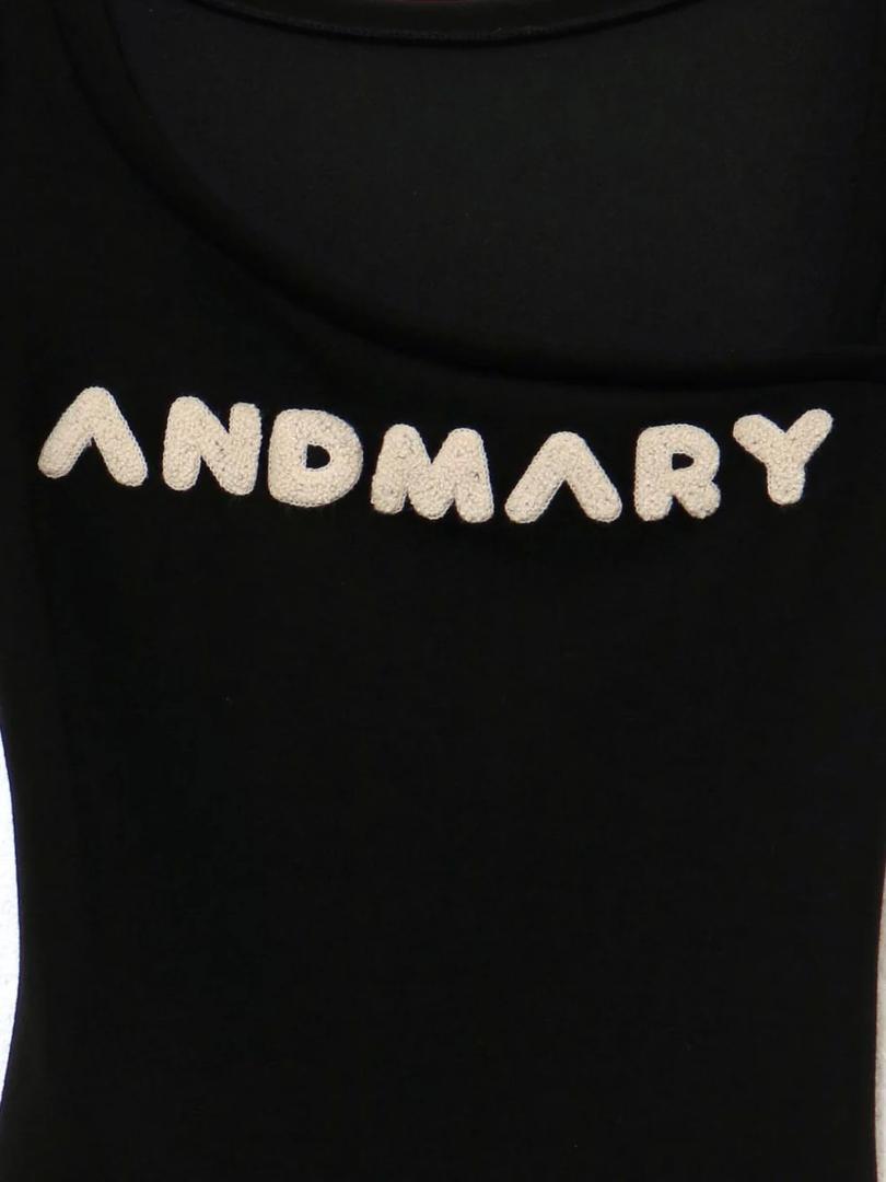 andmary アンドマリー Mary logo topsトップス Tシャツ - メルカリ