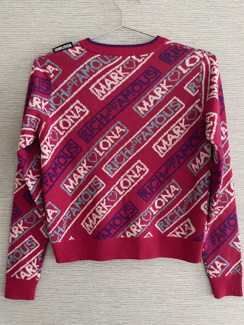 【超美品】MARK & LONA 薄手ニット セーター RFロゴ