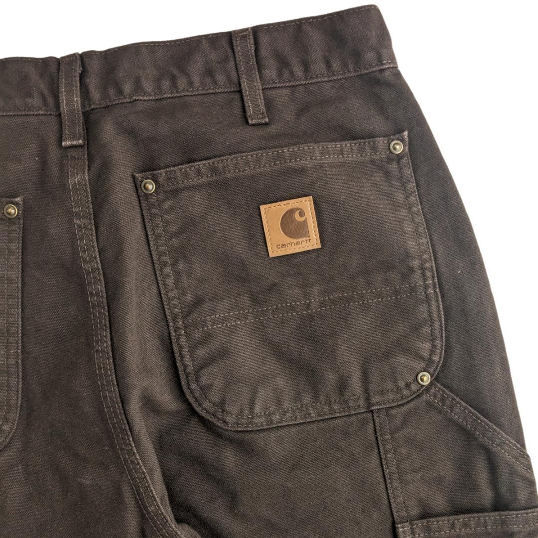 USA製 カーハート ダークブラウン B136 W33L32 ダブルニー USA製 カーハート Carhartt B136 W35L30 ダブルニー - メルカリ