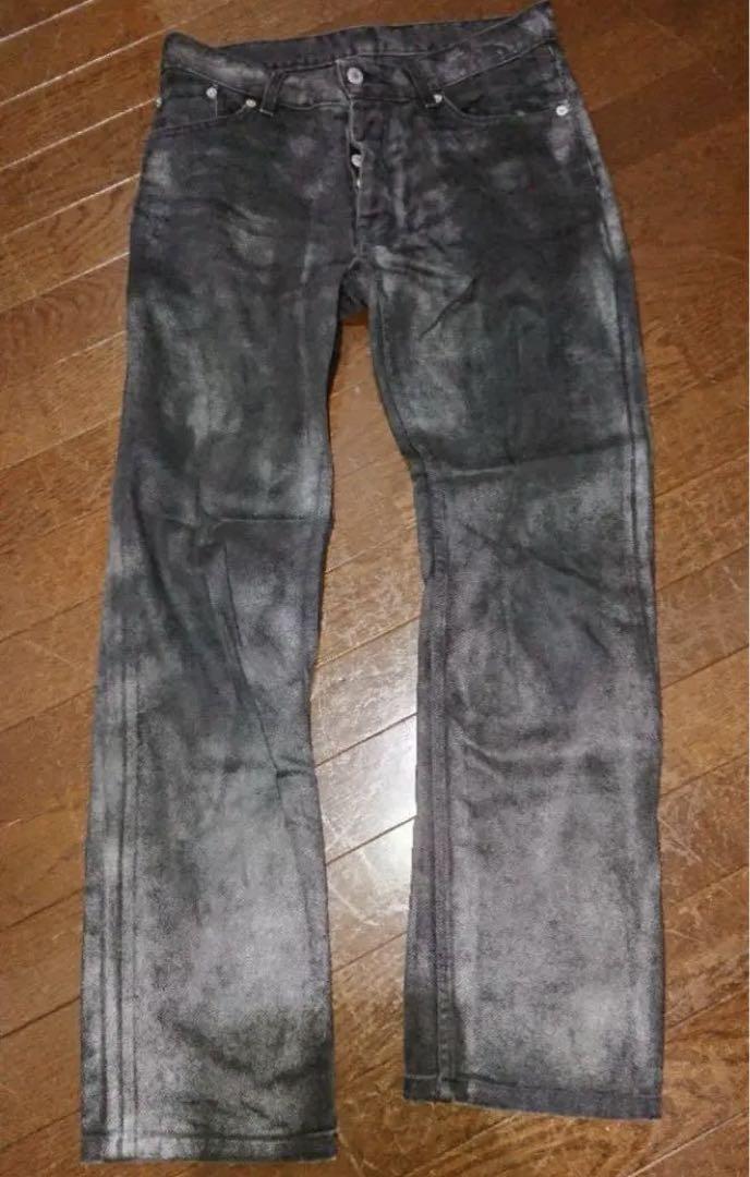 サイズは31です【本人期】HELMUT LANG Coated Black Denim