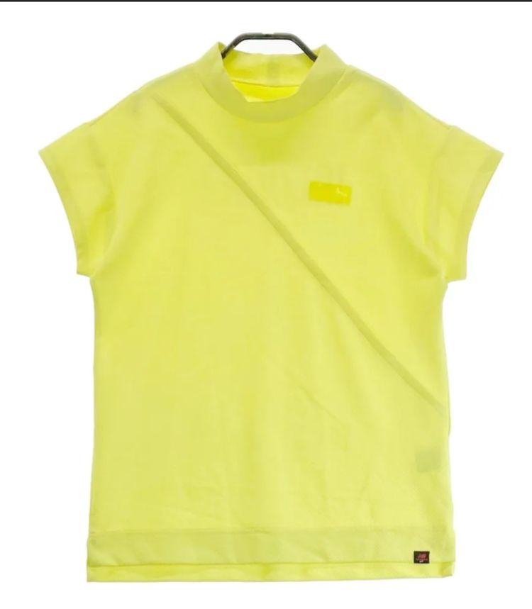 【美品】ニューバランスゴルフ イエロー モックネックシャツ М