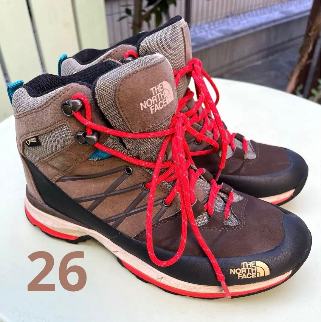 ノースフェイス トラッキングシューズ クライミングシューズ ブラウン 26cmTHE NORTH FACE