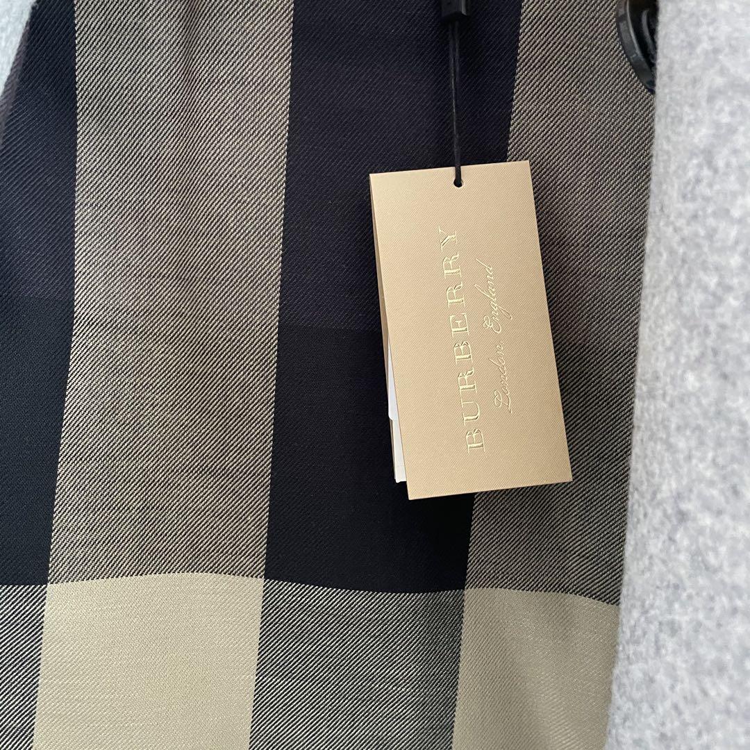 〈新品未使用タグ付き〉Burberry ダブルボタン ピーコート ライトグレー
