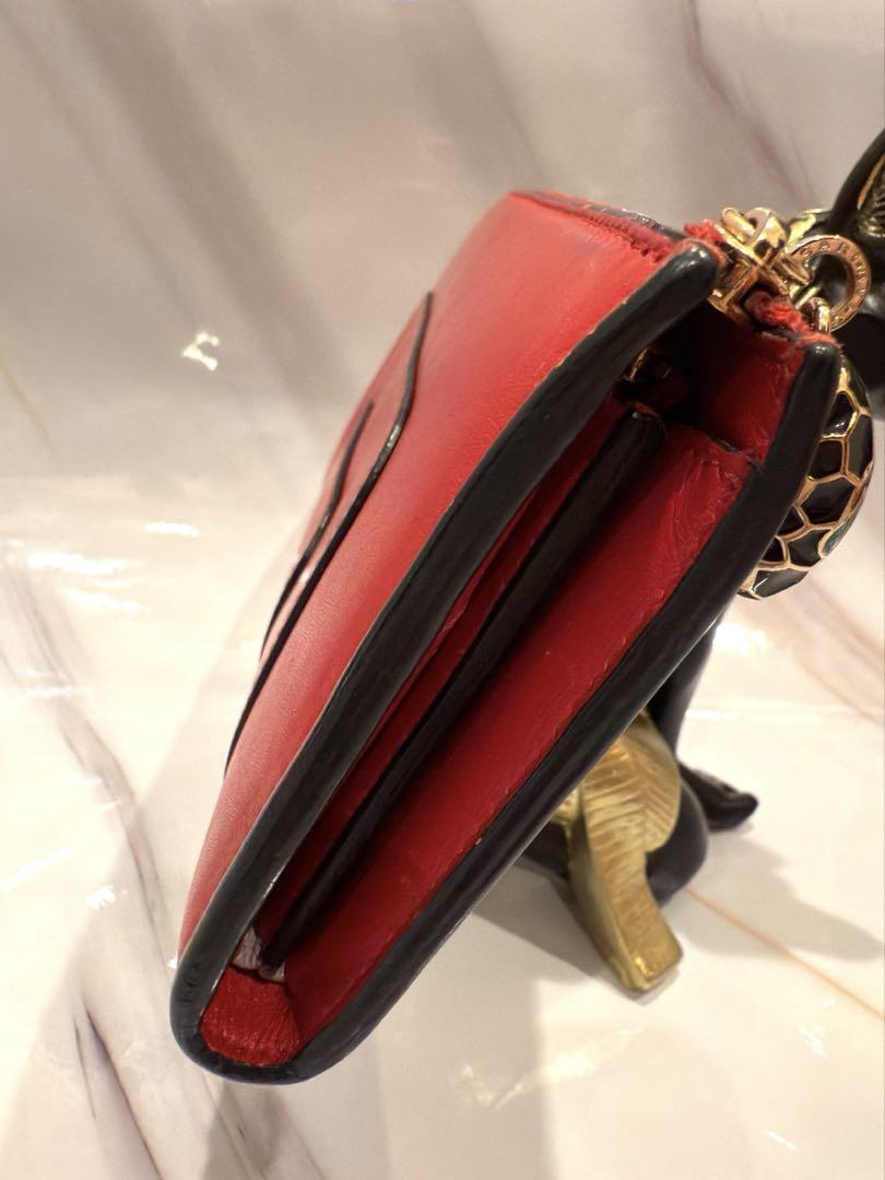 BVLGARI セルペンティ L字 ファスナー長財布 ゴールド金具