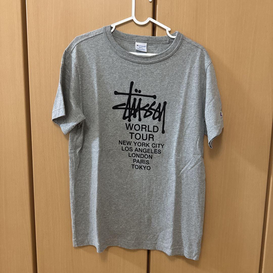 STUSSY × Champion コラボワールドツアー Tシャツ - メルカリ