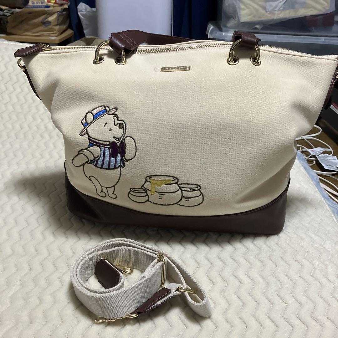 (美品) サマンサタバサ くまのプーさん コラボ 2way ショルダーバッグ