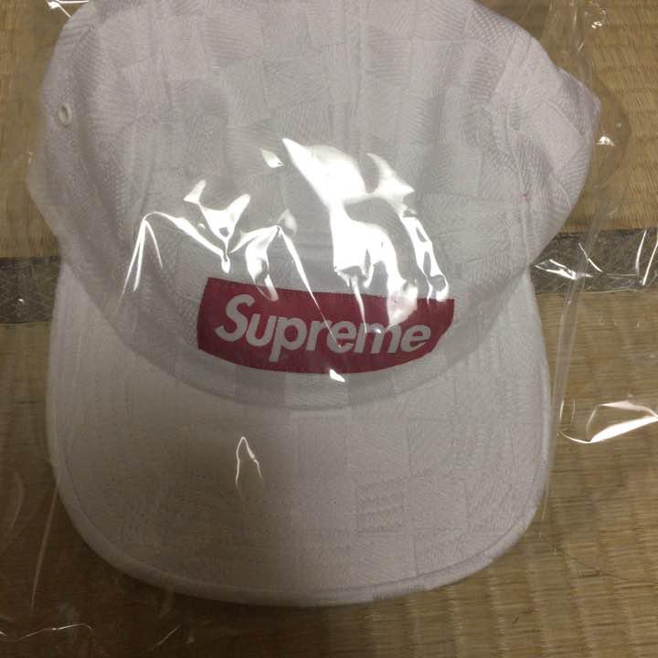 Checker Weave Camp Cap White 帽子