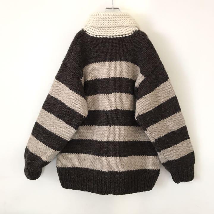 好評即納 カナダ製LONGHOUSE 手編み カウチン ラガーセーター プルオーバー XL E9ouj-m57487812565 豊富な新作