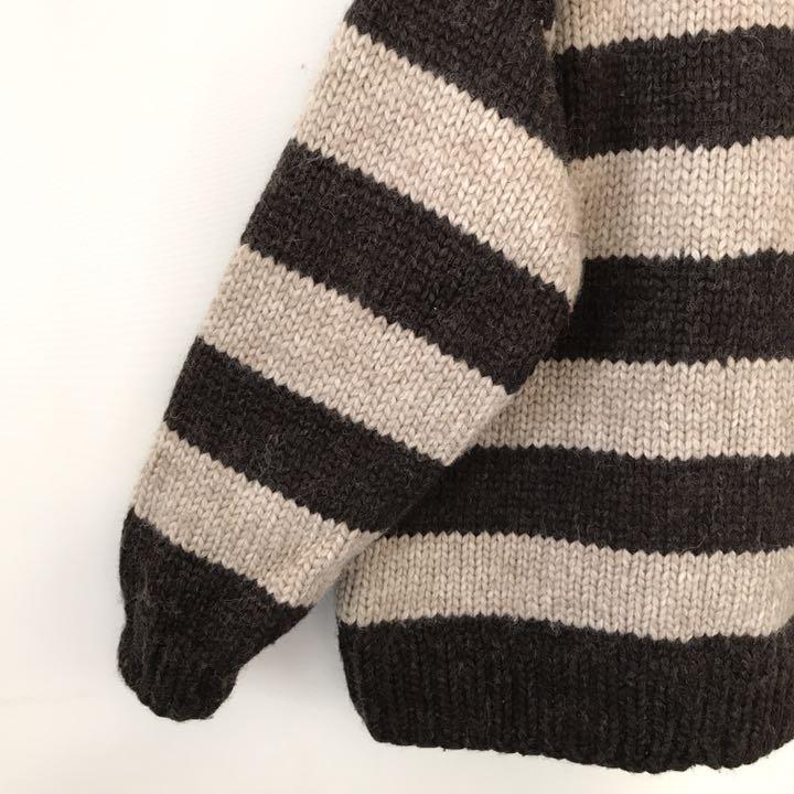 好評即納 カナダ製LONGHOUSE 手編み カウチン ラガーセーター プルオーバー XL E9ouj-m57487812565 豊富な新作