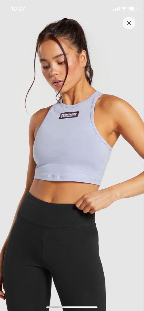 gymshark block crop tank