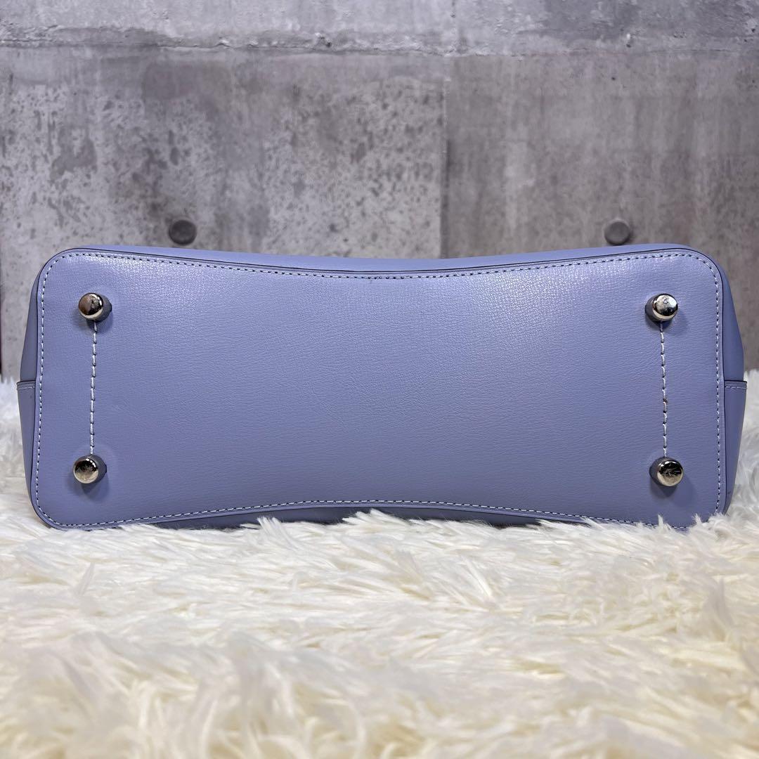 極美品 COACH トートバッグ 2室 ライトブルー レディース