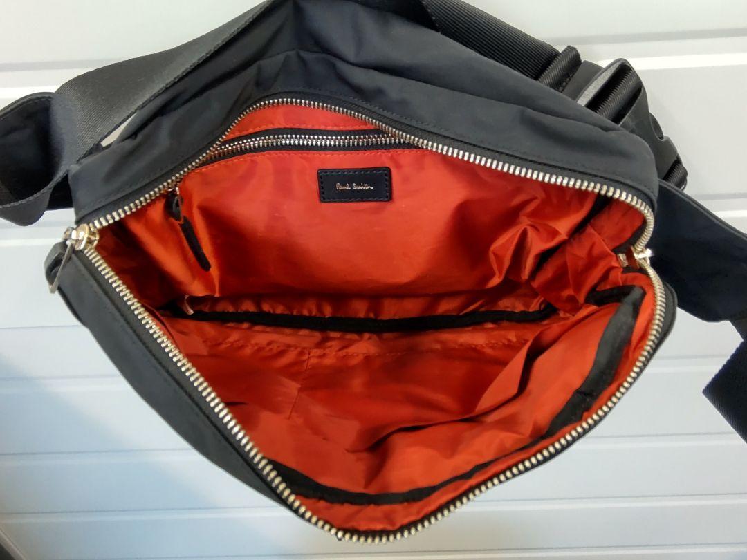 【美品】ポールスミス ボディバッグ ショルダーバッグ ナイロン レザー 大容量