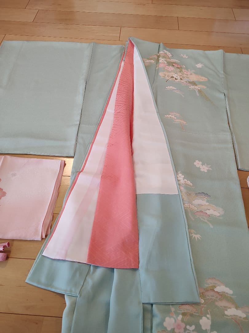 訪問着フルセット 薄緑 高級袋帯 新小石丸 結婚式 入学式 卒業式 訪問着セット 訪問着フルセット 薄緑 高級袋帯 新小石丸 結婚式 入学式 卒業式 訪問着セット