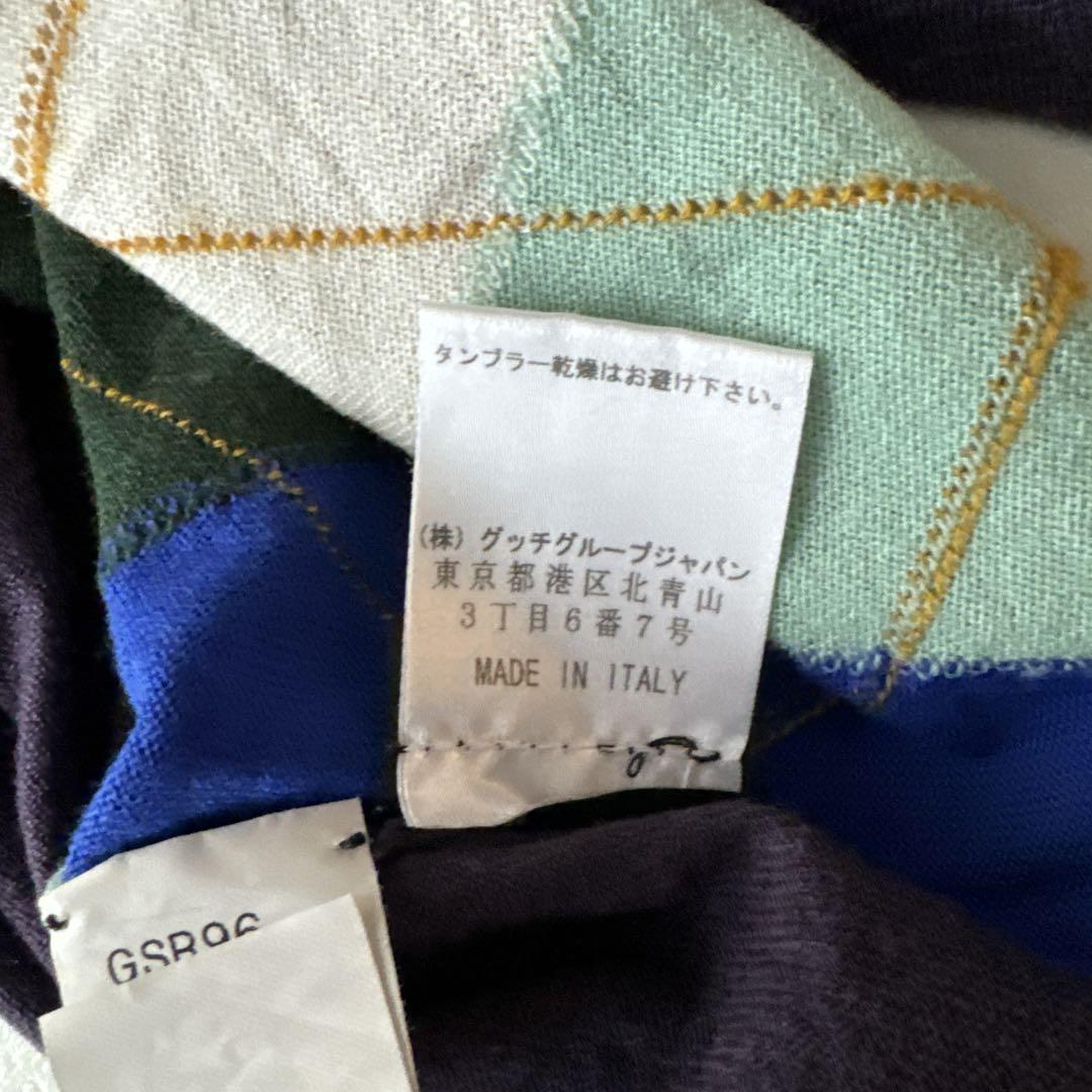 GUCCI アーガイルニットセーター S