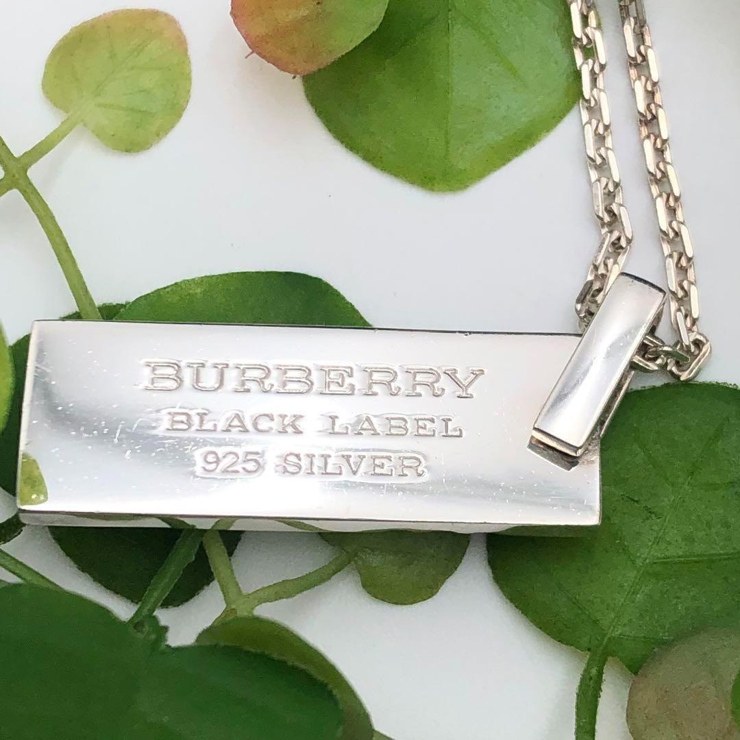 バーバリー BURBERRY BLACK LABEL ネックレス シルバー925