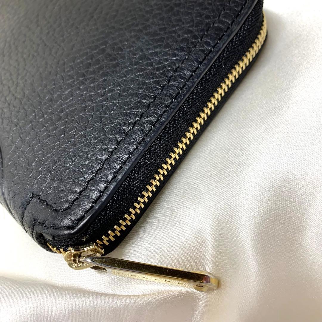 セリーヌ 財布 トリオンフ マカダム 長財布 ヴィンテージ ほぼ未使用