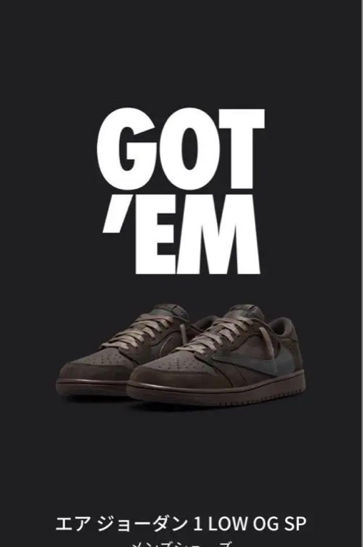 本日発送Travis Scott×Nike Air Jordan 1 LowOG