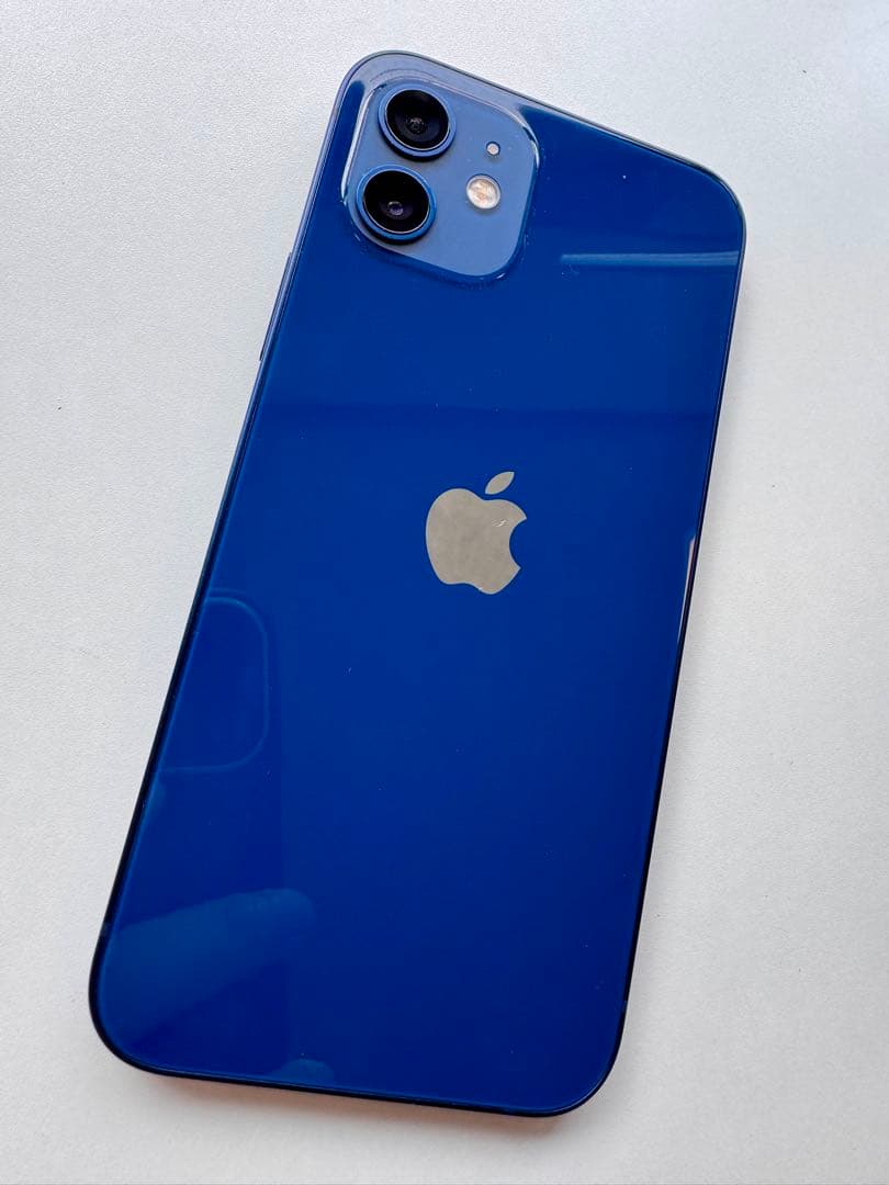 美品】Apple iPhone 12 ブルー 128GB SIMフリー - メルカリ