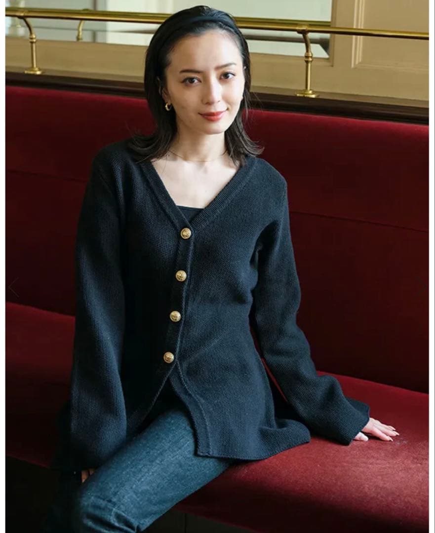 アニュアンス　ウェイトシェィプペプラムニットジャケット