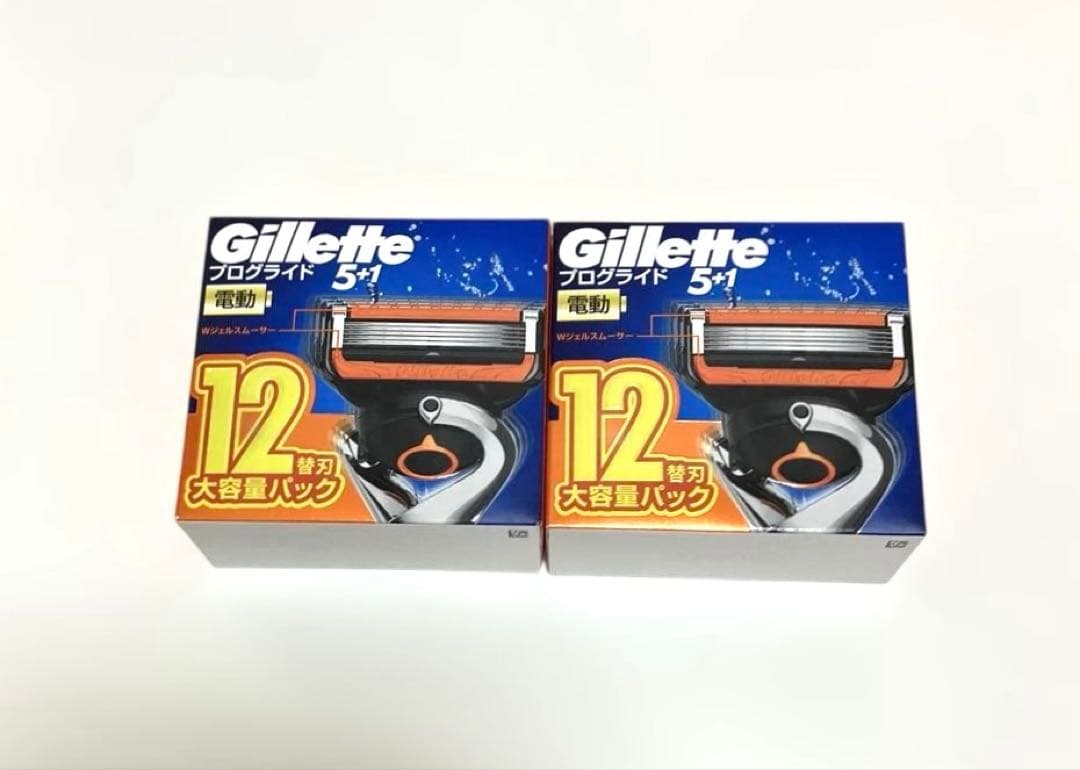 ジレット　プログライド電動タイプ　替刃12個入　2点